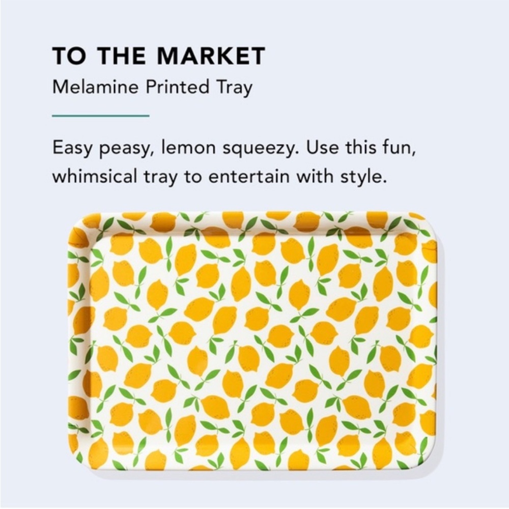 To The Market Lemon Tray